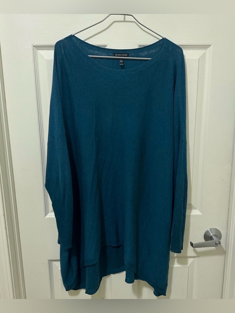 Eileen Fisher | Organic cotton, silk, Tencel. XL (fits like 1X). Teal
